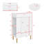 Petit meuble-lavabo avec lavabo simple en céramique-414888839