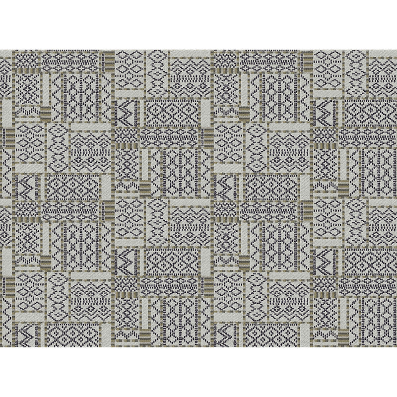 Reflections Outdoor Ottoman, Botanic Willow, Pewter
