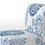 Fauteuil de chambre moderne rembourré en velours Brechta Vibrant Curve Design II-88109601