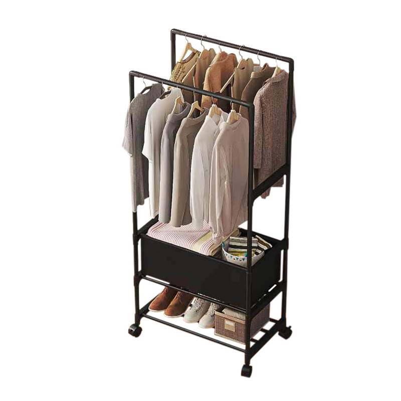 Capressa 111.76cm Rolling Clothing Rack