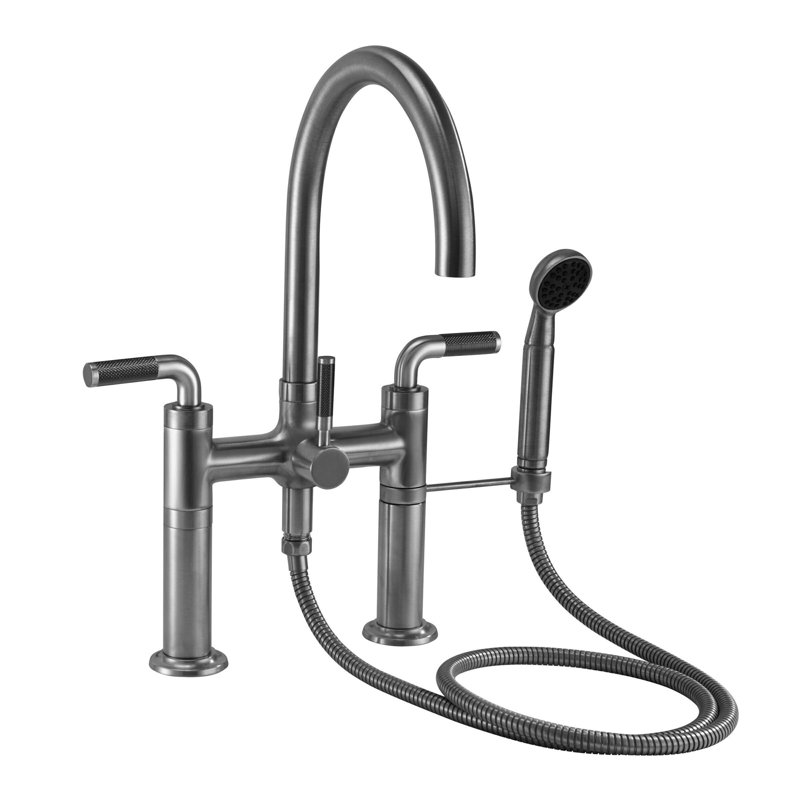 Descanso Tub Filler with Diverter, Lever Handle, Satin Nickel