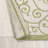 Deilani Vintage Filigree Textured Weave Green/Cream Indoor/Outdoor Rug-2008495926