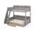 Twin Over Full Bunk Bed With Charging Station And Drawer-501402013