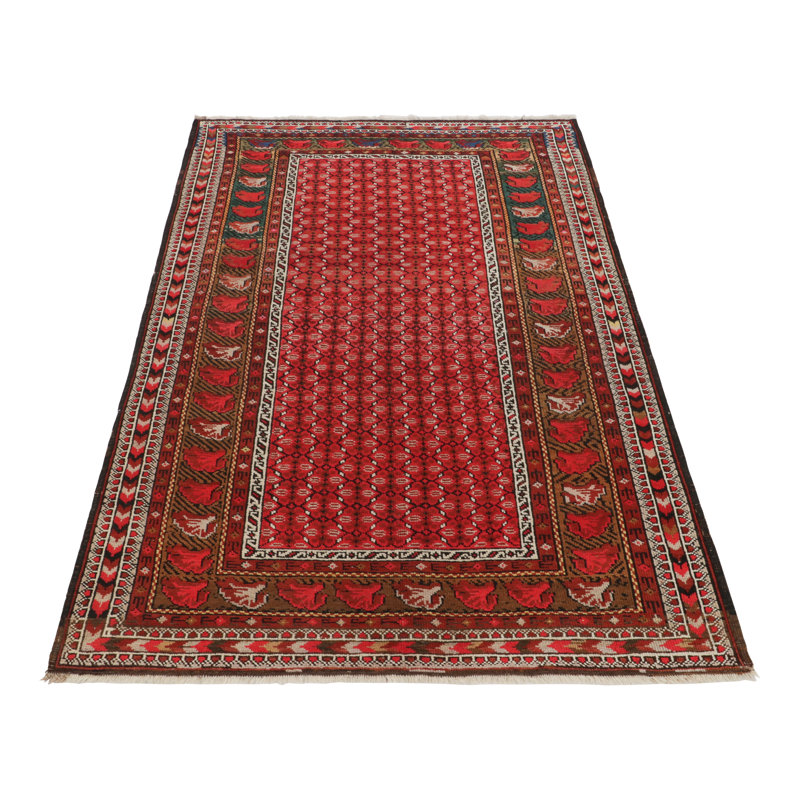 Kilim & Flat Weave One-of-a-Kind 4'4X6'5 Hand Knotted Area Rug