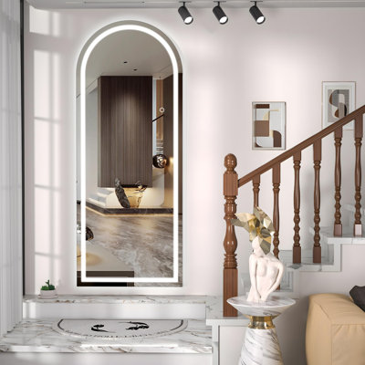 Phaih Arch Modern & Contemporary Lighted Full-Length Mirror with Tempered Glass & 3-Year Warranty