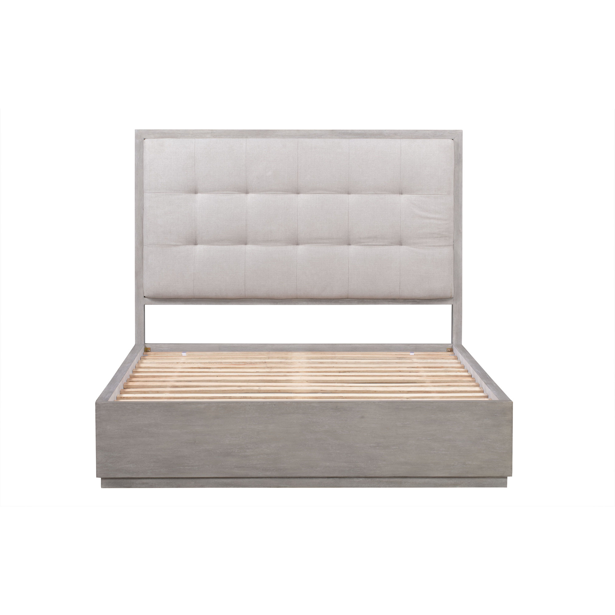 Eloise Upholstered Storage Bed, Queen, White
