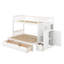 Lit simple superposé simple / double avec tablettes et tiroirs-118032720