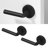 Arc Single Dummy Door Lever Modern Concealed Design Non-Turning for (Closet, Pantry or Hallway) – Sleek Minimalist Style in Matte Black-114645748