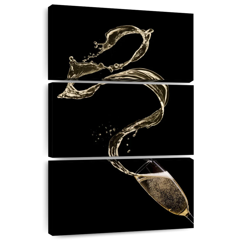 Yarlin Champagne Splash, 45" H x 28" W
