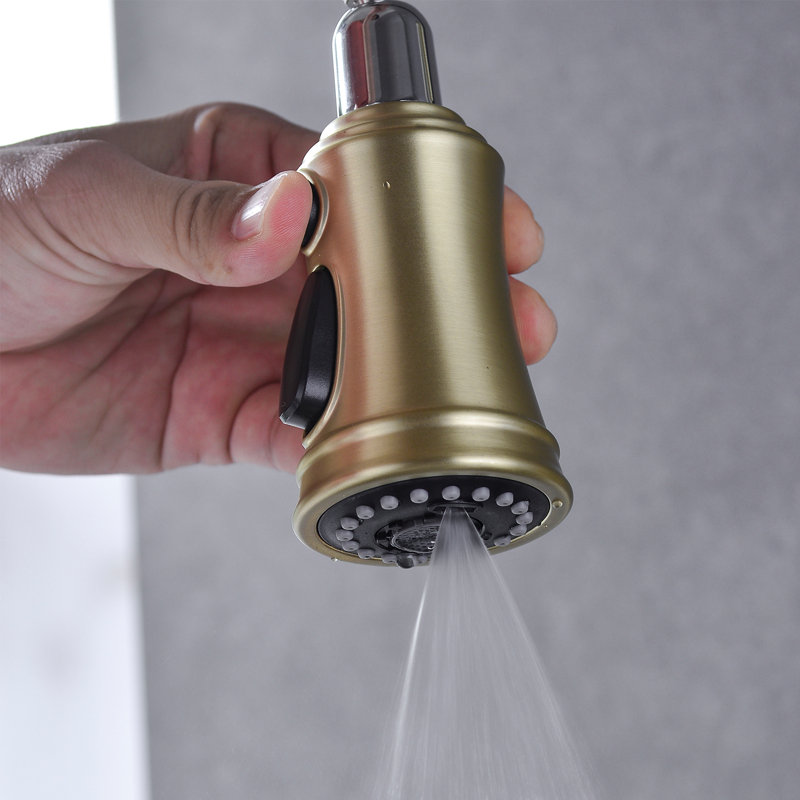 HHK HOME Pull Down Kitchen Faucet, Gold