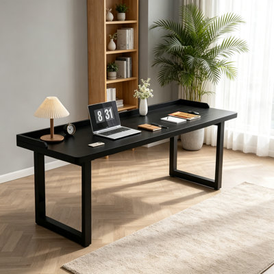 Simple Modern Rectangular Solid Wood Writing Desk