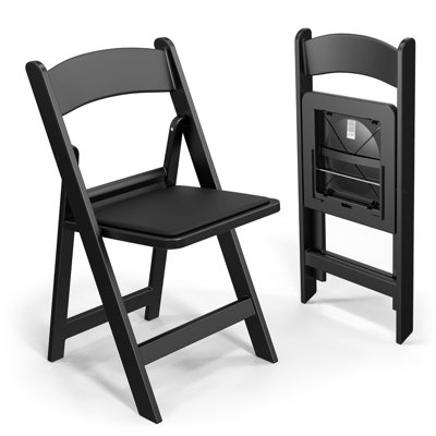Chaise pliante rembourrée en plastique Moncrieffe