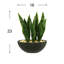 Faux Crestwood plante de serpent en pot oblong 23 po