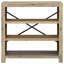 Kuk 80cm H Solid Wood Standard Bookcase