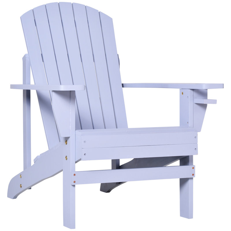 Outdoor Adirondack Chair, Gray