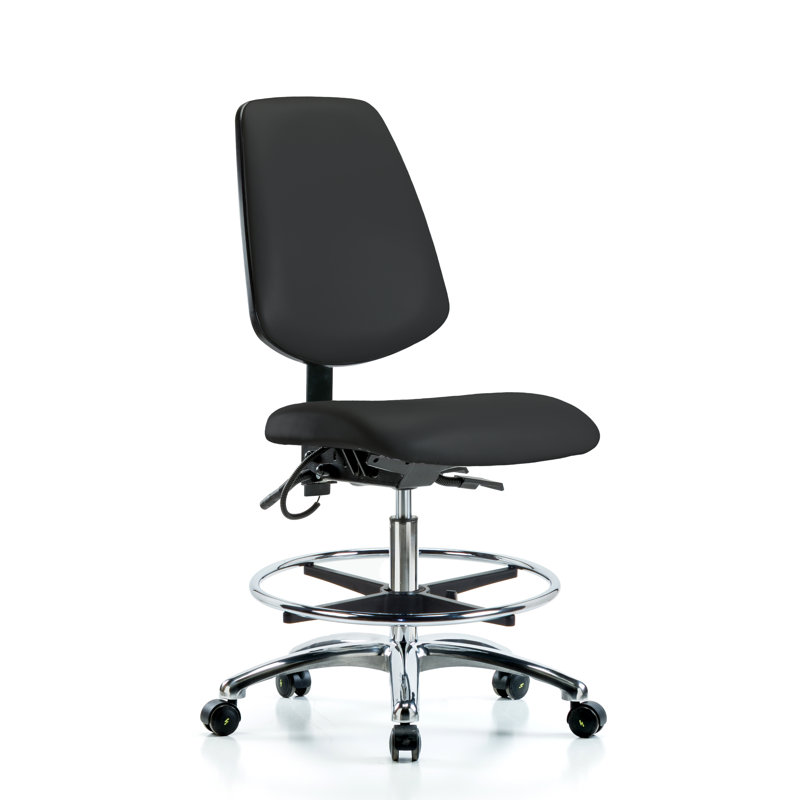 Chaise de dessin Tristan, Noir, Non inclus, Patins