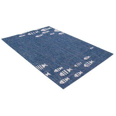 Hall Abstract Hand Woven Indoor / Outdoor Area Rug