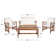 Calhoun Acacia 4 - Person Patio Conversation Sets with Cushions