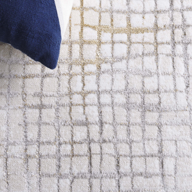 Brookham Performance Abstract Rug, Round 6'7"