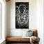Tigre bleu sur toile-82396162