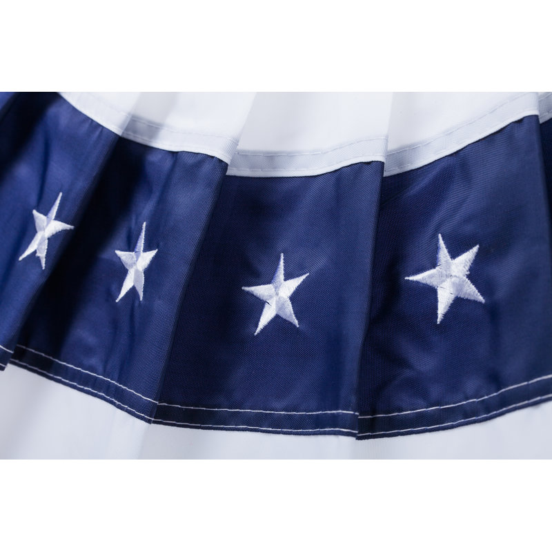 Patriotic Red White and Blue Polyester Bunting