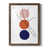 Papier, cadre noyer