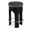 Tabouret de comptoir rembourré en velours Bocceli