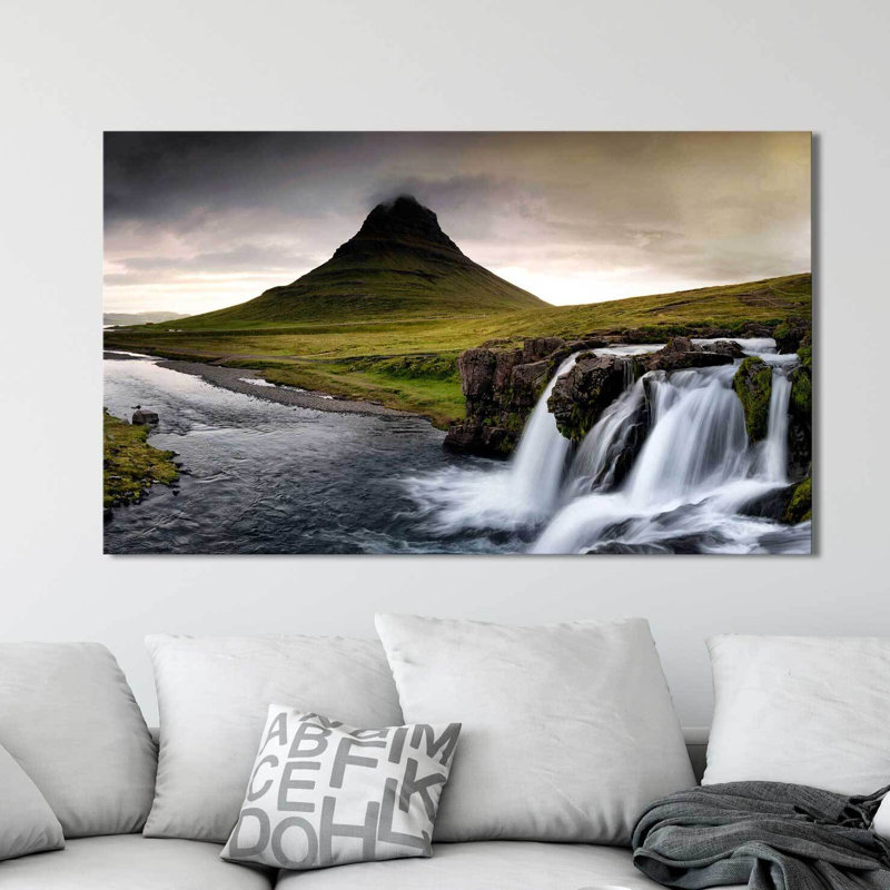 «Lake Sunset», reproduction de photo, H 36 po x l 60 po x P 1,5 po, Toile tendue