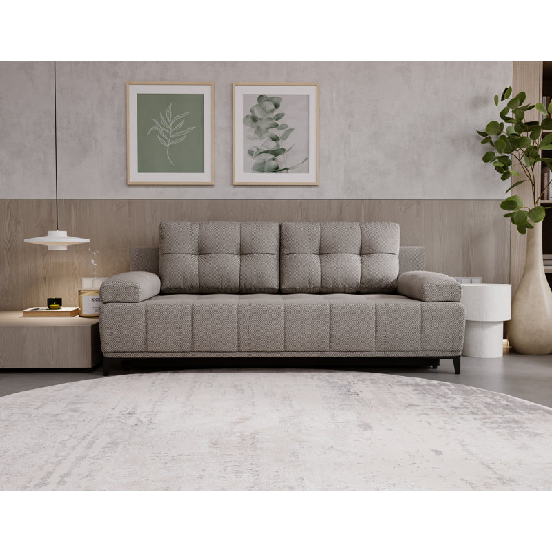 Tarell 2 Seater Sofa Bed, Dark Grey