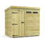 Total Sheds 7ft x 5ft Security Pent Shed - Heavy-Duty Hasp Staple Anti-Tamper - Pressure Treated Timber - UK Manufactured