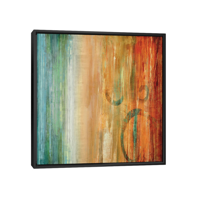 « vivace i », reproduction d’art sur toile, H 18 po x l 18 po x P 1,5 po, Toile avec cadre noir, Pas de tapis