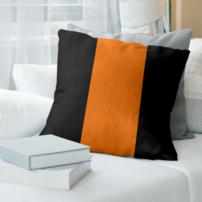 Leather/Suede Reversible Throw Pillow