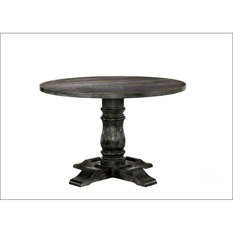 Weathered Gray Finish Dining Table