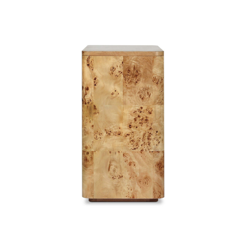 Mullins Small Cabinet-Natural Mappa Burl