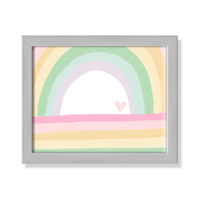 Décoration murale pour enfants, H 9 po x l 11 po x P 1,19 po, Encadré de boîte argent