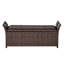 Banc d'extérieur avec rangement - Rehausse votre espace de jardin Pe chaise de piscine supplémentaire ajoute fonctionnalité et style à la piscine