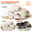 Ensemble de 6 tablettes murales pour chat avec tablettes de saut et support pour hamac