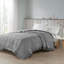 Surdimensionnée en duvet synthétique avec garniture en satin gris anthracite double / grand-118023357-118023355