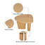 Table d'appoint de table fuselée (bois naturel)