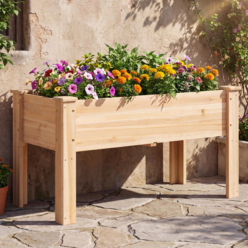 Wood Raised Garden Bed