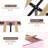 Upholstered Bed Frame, Fabric Headboard with LED Lights, Wooden Crossbar Support, No Box Spring Needed-1045576350-1045576346