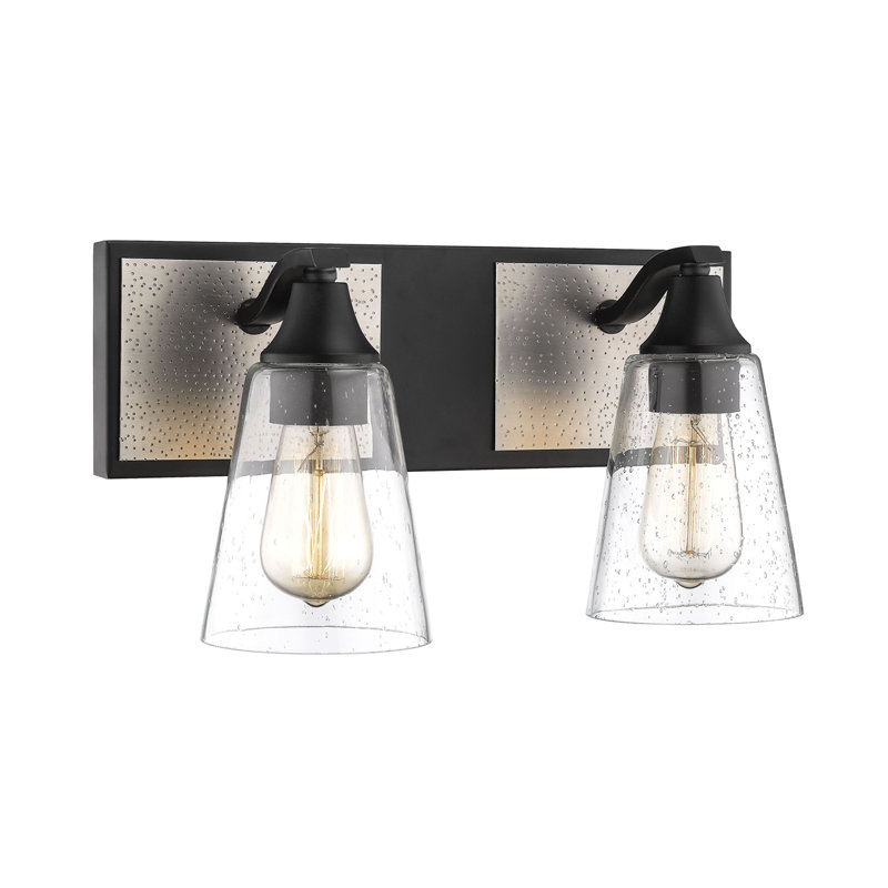 Ragusa 2 - Light Dimmable Vanity Light, Matte Black/Brushed Pewter