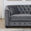 59" Modern Chesterfield Upholstered Sofa-1319288236