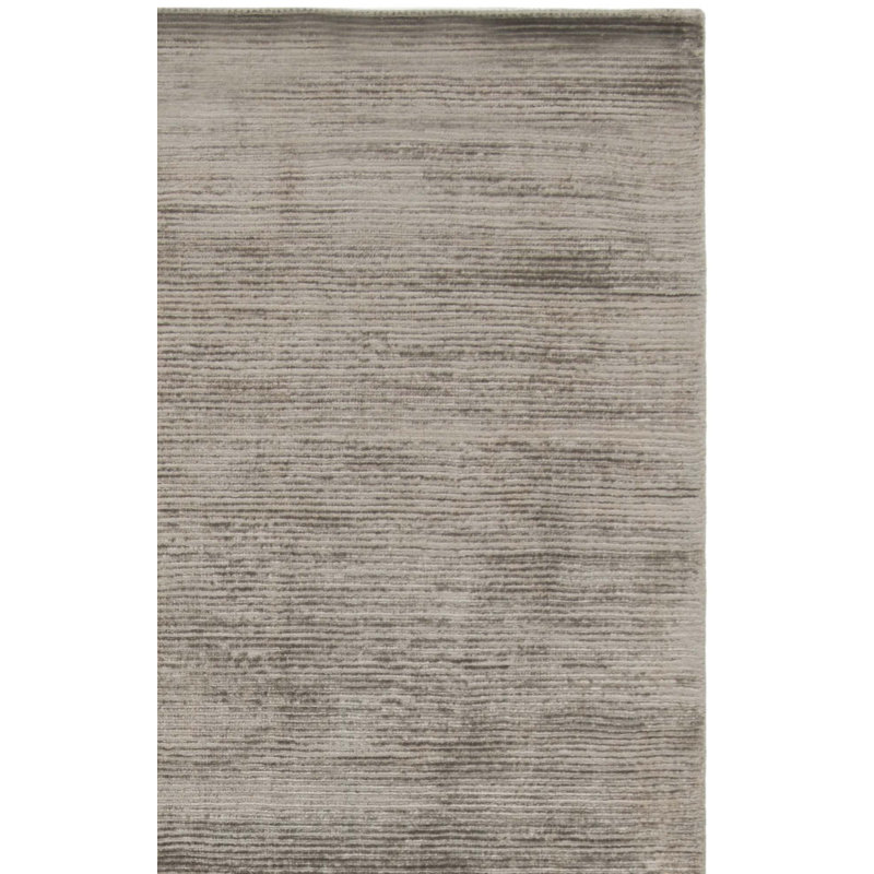 Tapis graphite noué à la main Mcelroy, Rectangle 5 pi x 8 pi