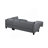 104.5" Upholstered Sofa,Chaise & Ottoman , Gray
