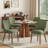 High Back Dining Chair with Ergonomic Curved Back, Padded Seat & Solid Wood Legs-1499108735