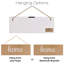 Enseigne Excello Global Products Sawtooth (maison, famille, amour, rire, vie, bonheur) - brun / rouge / bleu marine
