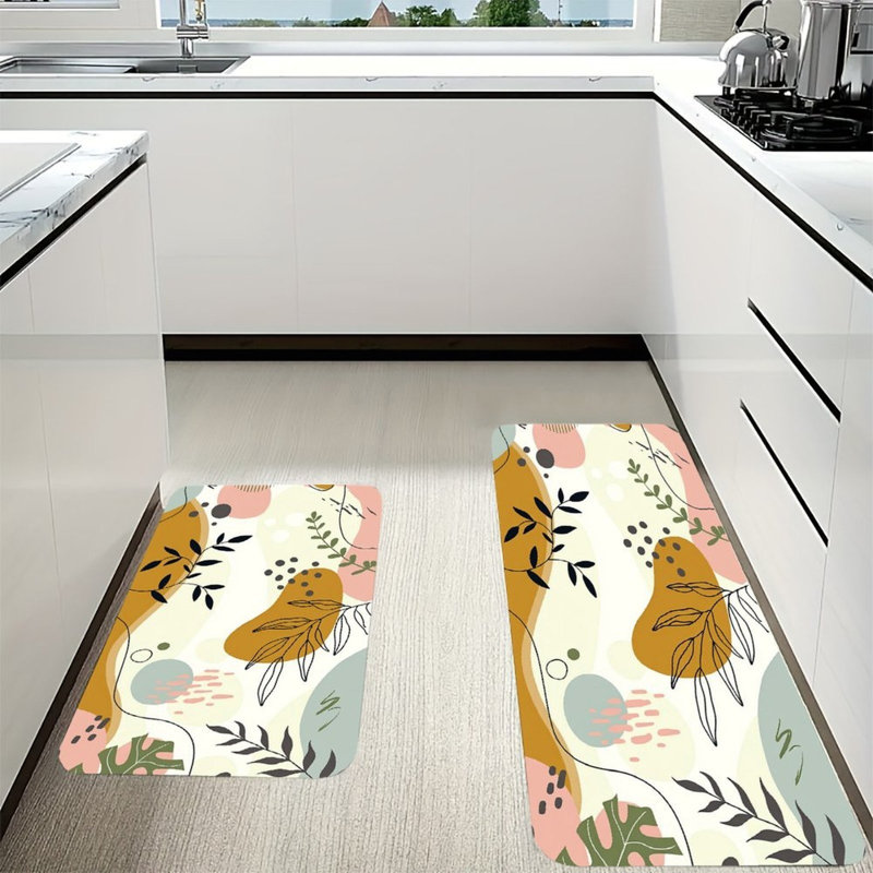 Tapis de cuisine antidérapant 2 pièces Plant Line