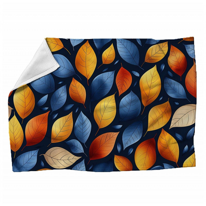 Jeté en peluche floral tendance, 60 po x 80 po