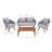 Robson Acacia 4 - Person Patio Conversation Set with Cushions-1753507672-1753507674